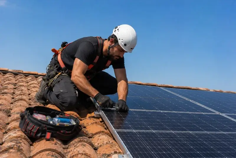 Maintenance et monitoring de panneaux solaires à Rignieux-le-Franc